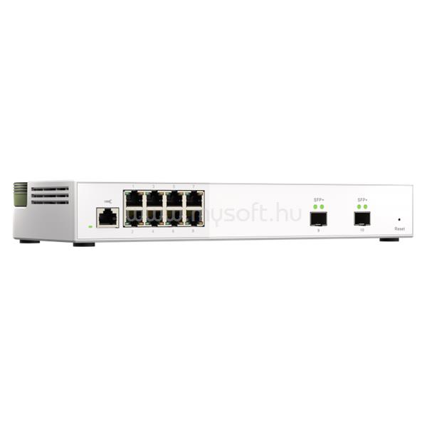 QNAP Switch QSW-M2108-2S 10-port, 8x2.5GbE, 2x10GbE SFP+, Web Managed