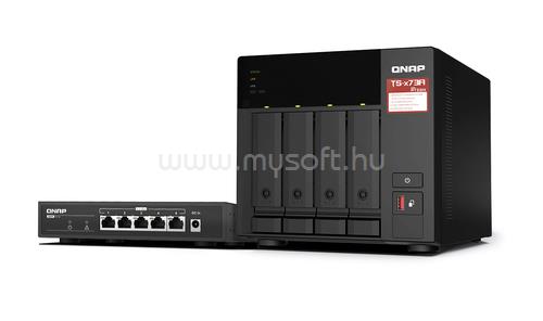 QNAP TS-473A-SW5T 4 BAY 2.2GHZ BUNDL 4C/8T AMD 8GB DDR4 2 X 2.5GBE IN