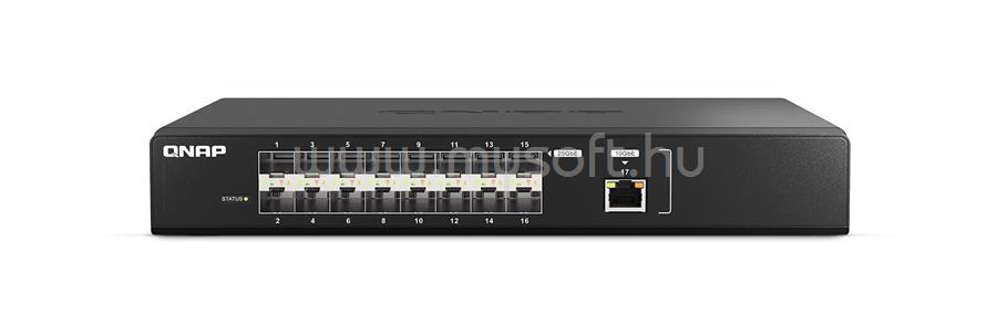 QNAP WEBMANAG SWITCH 1PORT 10GBERJ45 16 PORTS GBE SFP28 RM DESIGN IN