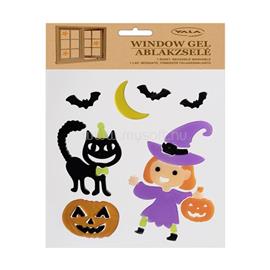 QX IMPEX KFT IRIS ablakzselé halloween boszi+fekete macska 20x25cm QX_IMPEX_KFT_312802 small