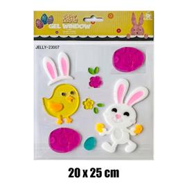 QX IMPEX KFT IRIS ablakzselé nyuszi+csibe 20 x 25cm QX_IMPEX_KFT_312830 small