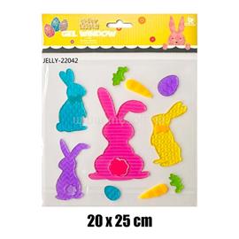 QX IMPEX KFT IRIS ablakzselé színes nyulak 20 x 25cm QX_IMPEX_KFT_312835 small