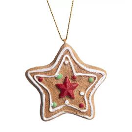 QX IMPEX KFT IRIS akasztós dísz mézeskalács csillag 7x8,5cm QX_IMPEX_KFT_046378 small