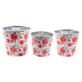 QX IMPEX KFT IRIS bádog kaspó 3db piros pipacs 11 5-15cm QX_IMPEX_KFT_81045 small