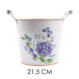 QX IMPEX KFT IRIS bádog kaspó füles hortenzia 21,5cm QX_IMPEX_KFT_80983 small