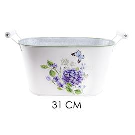 QX IMPEX KFT IRIS bádog kaspó ovál füles hortenzia 31cm QX_IMPEX_KFT_80977 small