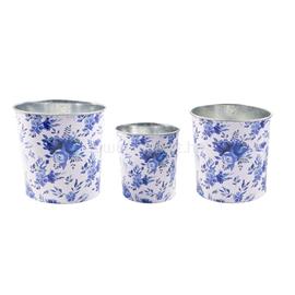 QX IMPEX KFT IRIS bádog kaspó x3db kék virág 11 5-15cm QX_IMPEX_KFT_81031 small