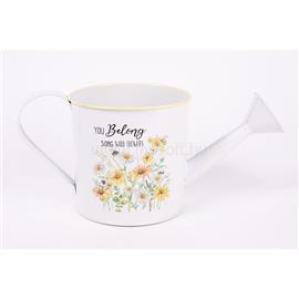 QX IMPEX KFT IRIS bádog öntöző kanna, margaréta mintás, fehér 27 x 12 cm QX_IMPEX_KFT_081111 small