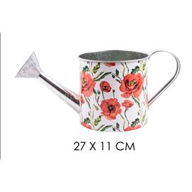 QX IMPEX KFT IRIS bádog öntözőkanna piros pipacs 27x11cm QX_IMPEX_KFT_81051 small