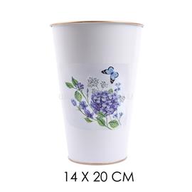 QX IMPEX KFT IRIS bádog váza hortenzia 14x20cm QX_IMPEX_KFT_80982 small