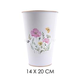 QX IMPEX KFT IRIS bádog váza pipacs rózsa 14x20cm QX_IMPEX_KFT_80968 small