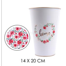 QX IMPEX KFT IRIS bádog váza piros pipacs 14,5x22,5cm QX_IMPEX_KFT_81052 small