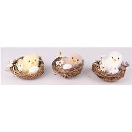 QX IMPEX KFT IRIS dekor csibe fészekben+virág 6 szín QX_IMPEX_KFT_68855 small