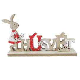 QX IMPEX KFT IRIS dekor fa húsvét feliratos nyúl 23x13cm QX_IMPEX_KFT_65711 small