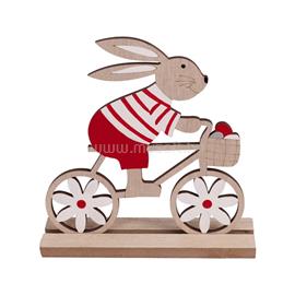 QX IMPEX KFT IRIS dekor fa nyúl bicajon piros/fehér 15x16cm QX_IMPEX_KFT_65712 small