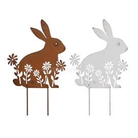 QX IMPEX KFT IRIS dekor fém beszúró nyuszi ülő 2 szortiment 13x15+7cm QX_IMPEX_KFT_69492 small