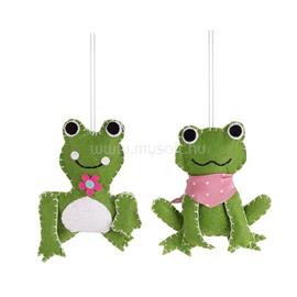 QX IMPEX KFT IRIS dekor filc akasztós béka 2szortiment 10cm QX_IMPEX_KFT_68915 small