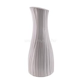 QX IMPEX KFT IRIS dekor kerámia váza bordás fehér 8x20cm QX_IMPEX_KFT_136403 small