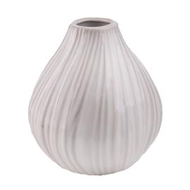 QX IMPEX KFT IRIS dekor kerámia váza gömb fehér 11,5x12,5cm QX_IMPEX_KFT_136417 small