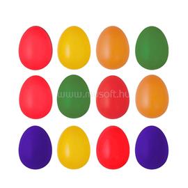QX IMPEX KFT IRIS dekor műanyag tojás x12 színes 4x6cm QX_IMPEX_KFT_72033 small