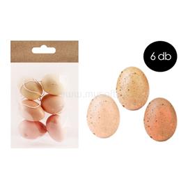 QX IMPEX KFT IRIS dekor műanyag tojás x6 narancs/sárga 4x6cm QX_IMPEX_KFT_72011 small