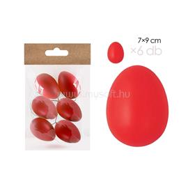 QX IMPEX KFT IRIS dekor műanyag tojás x6 piros 7x9cm QX_IMPEX_KFT_72211 small