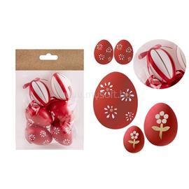 QX IMPEX KFT IRIS dekor műanyag tojásx x6 virágos/csíkos 4x6cm QX_IMPEX_KFT_72020 small