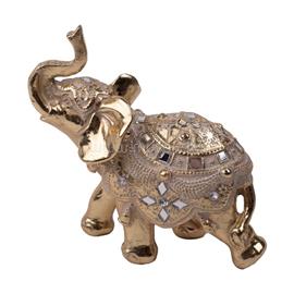 QX IMPEX KFT IRIS dekor műgyanta elefánt indiai arany 13,5cm QX_IMPEX_KFT_46802 small