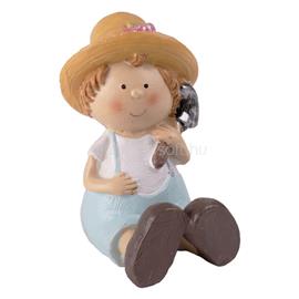 QX IMPEX KFT IRIS dekor műgyanta fiú ülő+ásó kék 5,5x8cm QX_IMPEX_KFT_46681 small