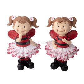 QX IMPEX KFT IRIS dekor műgyanta katica lány piros 2 szortiment 7x10,7cm QX_IMPEX_KFT_46851 small