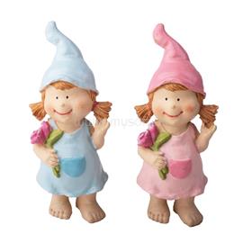 QX IMPEX KFT IRIS dekor műgyanta lány+rózsa 2 szortiment kék/rózsaszín 11,8cm QX_IMPEX_KFT_46852 small