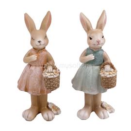 QX IMPEX KFT IRIS dekor műgyanta nyúl+kosár rózsaszín 5x13cm QX_IMPEX_KFT_46754 small