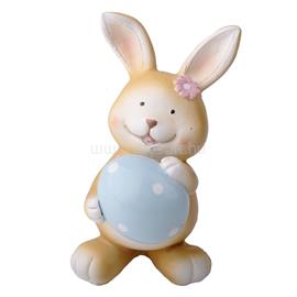 QX IMPEX KFT IRIS dekor műgyanta nyúl rózsaszín tojással 8x12,5cm QX_IMPEX_KFT_46845 small