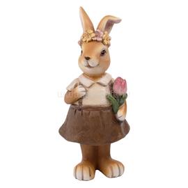 QX IMPEX KFT IRIS dekor műgyanta nyúllány+virág barna 6x4x15cm QX_IMPEX_KFT_46747 small