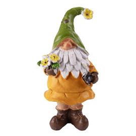 QX IMPEX KFT IRIS dekor műgyanta tavasz manó narancs/zöld 11,2cm QX_IMPEX_KFT_46634 small