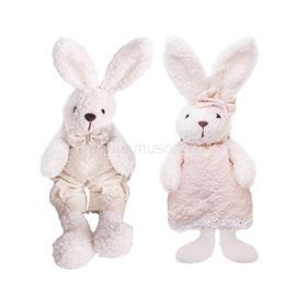 QX IMPEX KFT IRIS dekor textil nyuszi fehér/lila virágmintás 2 szortiment 16cm QX_IMPEX_KFT_68947 small