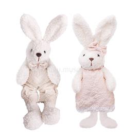 QX IMPEX KFT IRIS dekor textil nyuszi fehér/lila virágmintás 2 szortiment 25cm QX_IMPEX_KFT_68945 small