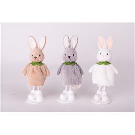 QX IMPEX KFT IRIS dekor textil nyuszilány áll 3 féle szín 16cm QX_IMPEX_KFT_68860 small