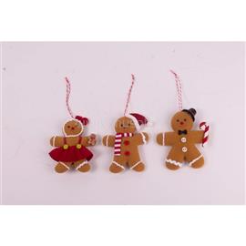 QX IMPEX KFT IRIS filc akasztós mézeskalács figurák,  10  cm QX_IMPEX_KFT_061588 small