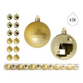 QX IMPEX KFT IRIS Karácsonyfa gömb aranysárga, 12 db-os, 4cm QX_IMPEX_KFT_050402 small