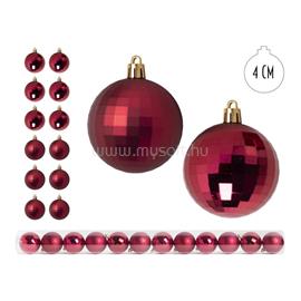 QX IMPEX KFT IRIS Karácsonyfa gömb piros, 12 db-os, 4cm QX_IMPEX_KFT_050435 small
