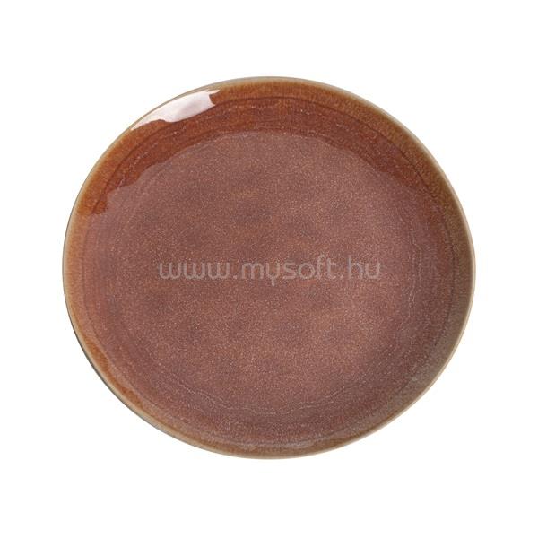 QX IMPEX KFT IRIS kerámia tányér barna 21,4x2,7cm