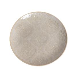 QX IMPEX KFT IRIS kerámia tányér csempe homokszín 21,4x1,7cm QX_IMPEX_KFT_171183 small