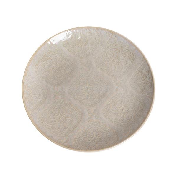 QX IMPEX KFT IRIS kerámia tányér csempe homokszín 21,4x1,7cm