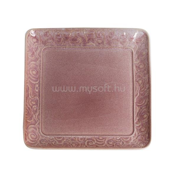QX IMPEX KFT IRIS kerámia tányér virágos rózsaszín 21,7cm