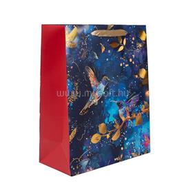 QX IMPEX KFT IRIS matt papírtasak hologrammos hot stamp kék kolibri 18 x 23cm QX_IMPEX_KFT_370613 small