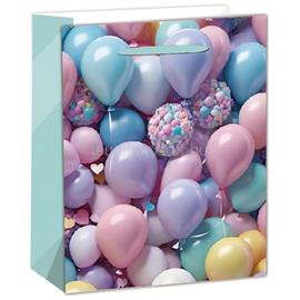QX IMPEX KFT IRIS matt papírtasak lufik rózsaszín/kék 18 x 23cm QX_IMPEX_KFT_370493 small