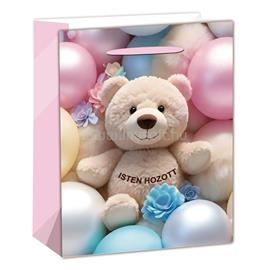 QX IMPEX KFT IRIS matt papírtasak maci lufikkal 11 x 14cm QX_IMPEX_KFT_370511 small