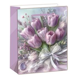 QX IMPEX KFT IRIS matt papírtasak tulipáncsokros lila 11 x 14cm QX_IMPEX_KFT_370505 small