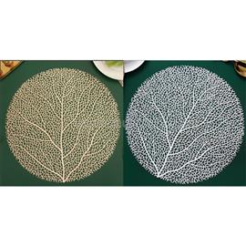 QX IMPEX KFT IRIS műanyag alátét, kerek, fa, arany vagy ezüst 38 cm QX_IMPEX_KFT_676610 small